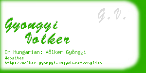 gyongyi volker business card